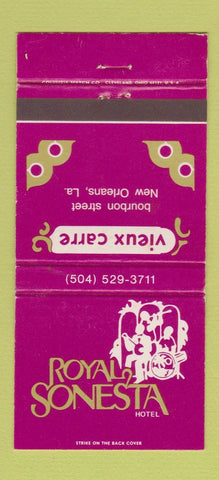 Matchbook Cover - Royal Sonesta Hotel New Orleans LA 30 Strike
