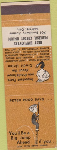 Matchbook Cover - Employees Credit Union Bedford OH