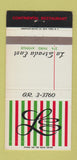 Matchbook Cover - La Strada East Restaurant New York City 30 Strike