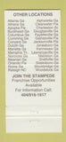 Matchbook Cover - Buffalo's Cafe Cartersville GA 30 Strike
