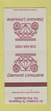 Matchbook Cover - Diamond Limousine Albany NY 30 Strike