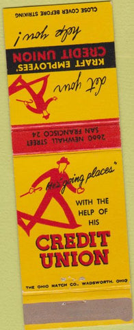 Matchbook Cover - Kraft Employees Credit Union San Francisco CA