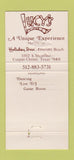 Matchbook Cover - Lucy's Corpus Christi TX 30 Strike