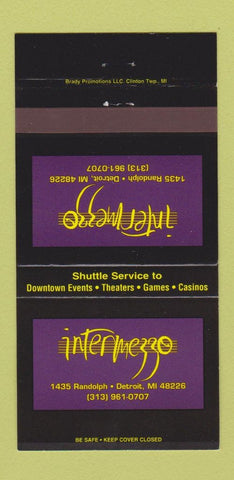 Matchbook Cover - Intermezzo Detroit MI 30 Strike