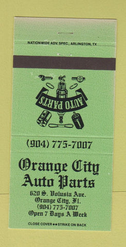 Matchbook Cover - Orange City Auto Parts Orange City FL 30 Strike