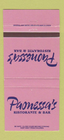 Matchbook Cover - Paonessa's Ristorante Boardman OH 30 Strike