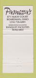 Matchbook Cover - Paonessa's Ristorante Boardman OH 30 Strike