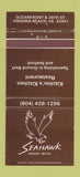 Matchbook Cover - Seahawk Resort Motel Virginia Beach VA 30 Strike