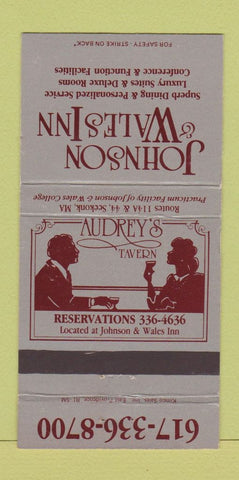 Matchbook Cover - Johnson and Wales Inn Seekonk MA 30 Strike