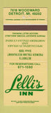 Matchbook Cover - Lelli's Inn Detroit MI 30 Strike