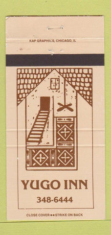 Matchbook Cover - Yugo Inn Yugoslavian CH icago IL 30 Strike