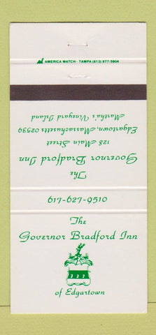 Matchbook Cover - Governor Bradford Inn Edgartown MA 30 Strike
