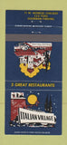 Matchbook Cover - Italian Village Chicago IL 30 Strike