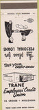 Matchbook Cover - Trane Credit Union LaCrosse WI