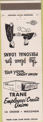 Matchbook Cover - Trane Credit Union LaCrosse WI