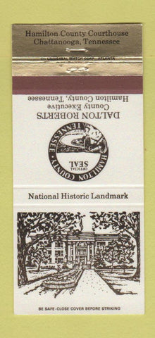Matchbook Cover - Roberts Hamilton County Courthouse Chattanooga TN 30 Strike