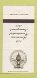 Matchbook Cover - 1989 Presidential Election George Bush President 30 Strike