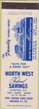 Matchbook Cover - North West Savings Chicago IL