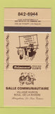 Matchbook Cover - Salle Communautaire QC 30 Strike