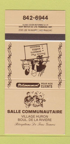 Matchbook Cover - Salle Communautaire QC 30 Strike
