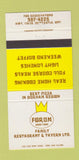 Matchbook Cover - Forum Restaurant Newcastle ON 30 Strike