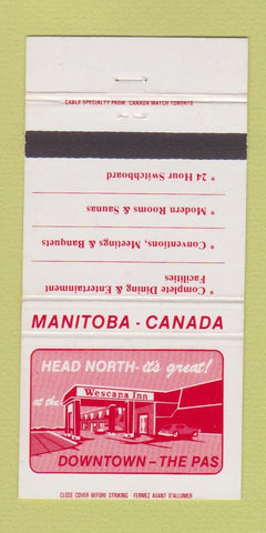 Matchbook Cover - Wescana Inn The Pas MB 30 Strike