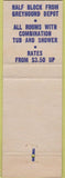 Matchbook Cover - Hotel Shaw San Francisco CA