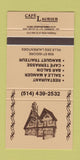 Matchbook Cover - Cafe Laurier Ville Des Laurentides QC 30 Strike