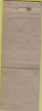Matchbook Cover - Club Dining Car Canastota NY WORN