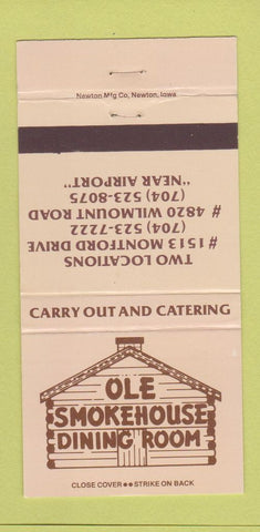 Matchbook Cover - Ole Smokehouse Restaurant  30 Strike