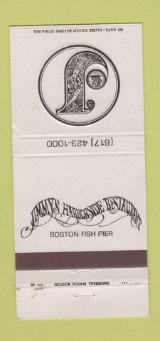 Matchbook Cover - Jimmy's Harborside Restaurant Boston MA 30 Strike
