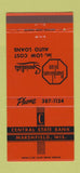 Matchbook Cover - Central State Bank Marshfield WI 30 Strike