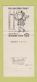 Matchbook Cover - Central State Bank Marshfield WI 30 Strike