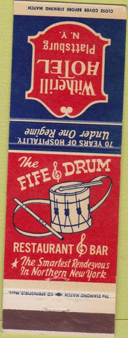 Matchbook Cover - Witherill Hotel Plattsburg NY