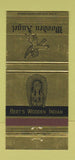 Matchbook Cover - Wooden Angel Indian Beaver PA 30 Strike