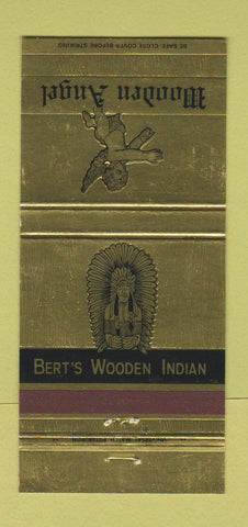 Matchbook Cover - Wooden Angel Indian Beaver PA 30 Strike