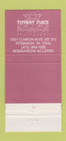 Matchbook Cover - Tiffany Place Restaurant Pittsburgh PA 30 Strike