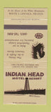 Matchbook Cover - Indian Head Motel Lincoln NH 30 Strike