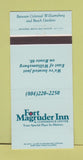 Matchbook Cover - Fort Magruder Inn Williamsburg VA 30 Strike