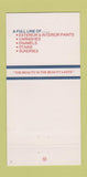 Matchbook Cover - Jones Blair Paint Bellaire TX 30 Strike