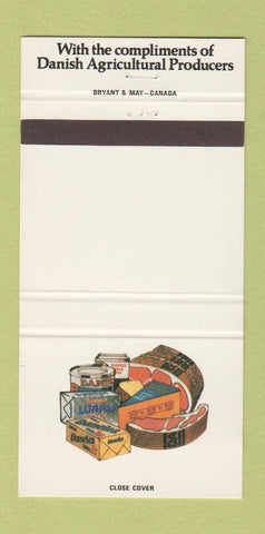 Matchbook Cover Danish Agricultural Products London Glasgow Manchester 30 Strike