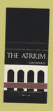 Matchbook Cover - The Atrium Cincinnati OH 30 Strike