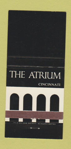 Matchbook Cover - The Atrium Cincinnati OH 30 Strike