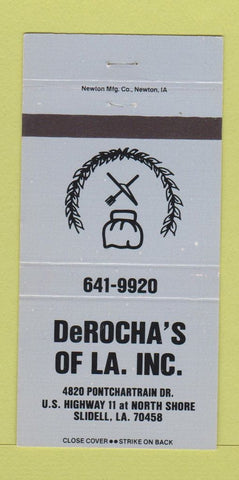 Matchbook Cover - DeRocha's of Slidell LA 30 Strike