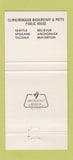 Matchbook Cover - Clinkerdagger Bickerstaff & Pett's Seattle Tacoma WA 30 Strike