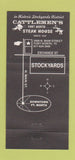 Matchbook Cover - Cattlemen's Steak House Fort Worth TX 30 Strike