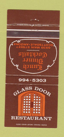 Matchbook Cover - Glass Door Restaurant Scottsdale AZ 30 Strike