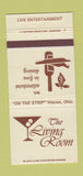Matchbook Cover - The Living Room Warren OH 30 Strike