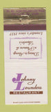 Matchbook Cover - Johnny Lounders Restaurant Pittsburgh PA 30 Strike
