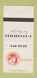 Matchbook Cover - J Doolittles CAFe 30 Strike